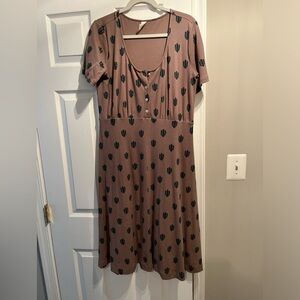 Womens Large Kate Quinn cactus dress EUC